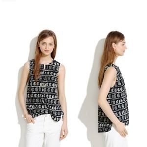 Madewell Paisley Novella Sleeveless Blouse
